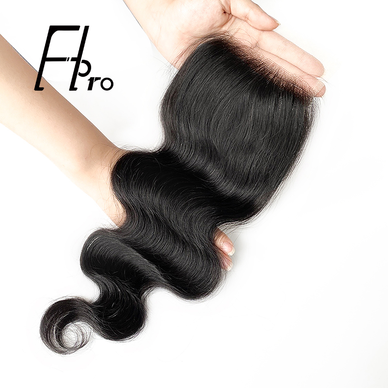 High Quality 4x4 Transparent Lace Closure Body Wave Natural Hair Line